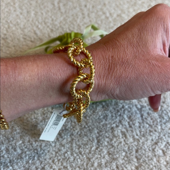 Tory Burch Gold Rope Chain Bracelet - Picture 5 of 5